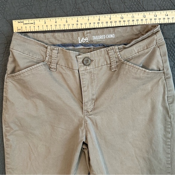 Lee Tailored Chino, slim straight leg, khaki pants - Picture 4 of 9
